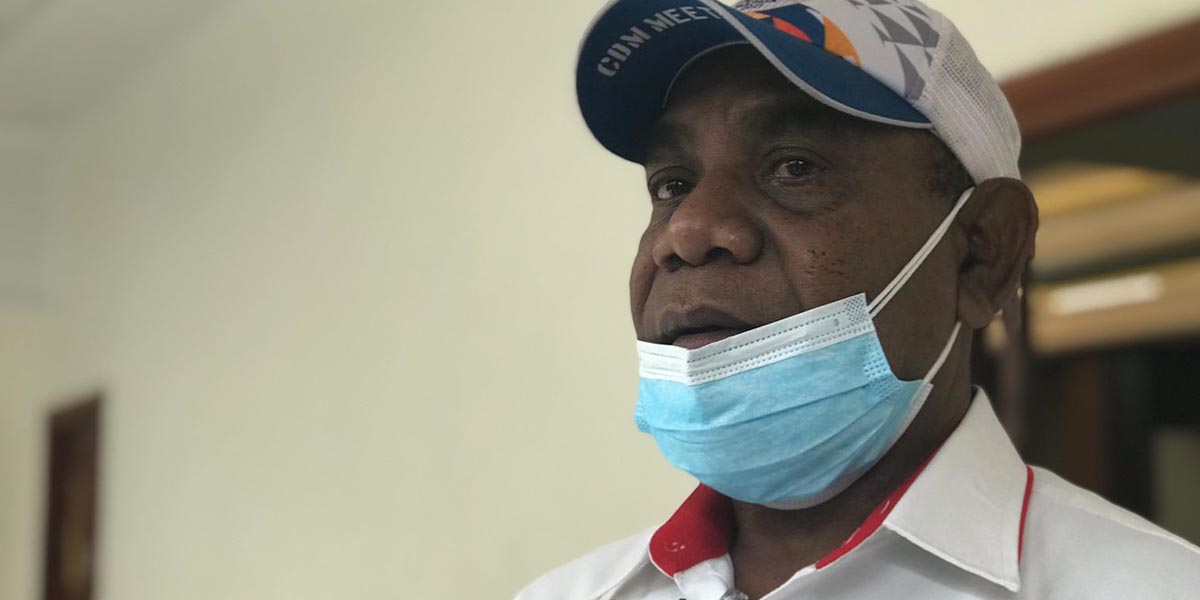 Kabid SDM PB PON Sub Mimika, Agus Hugo Krey. Foto: Anti Patabang/Papua60detik